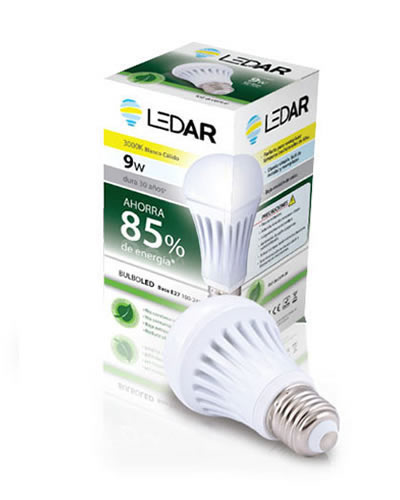 Bulbo led de 9W 3000K
